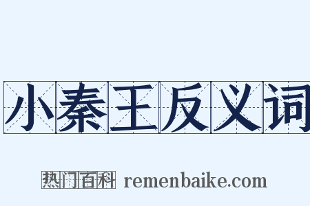 小秦王反义词是什么意思的图片